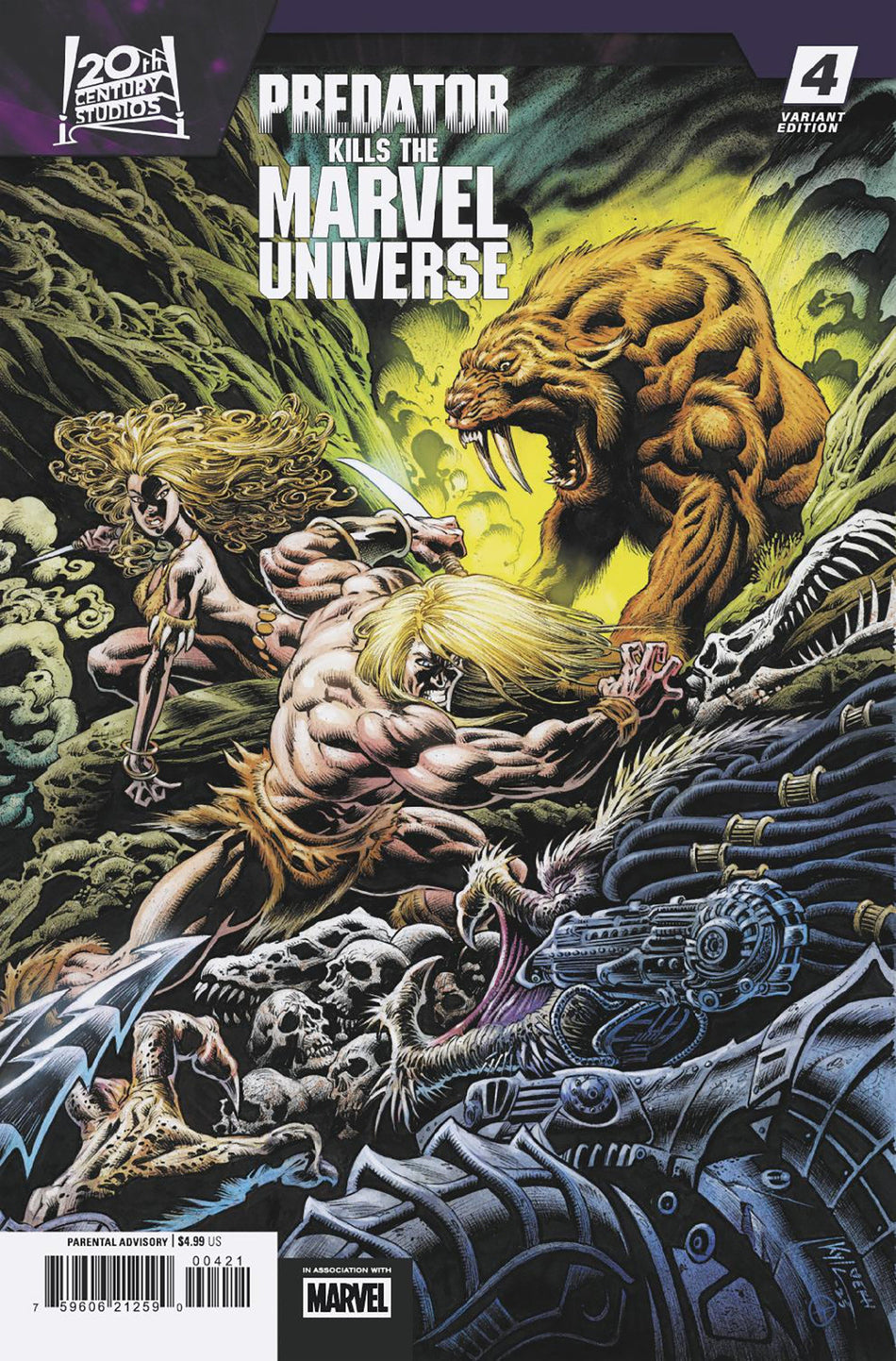 Stock Photo of  Predator Kills The Marvel Universe #4 Kyle Hotz Hunting The Hunters Variant Marvel Comics Comics sold by Stronghold Collectibles of Acadiana Lafayette, LA