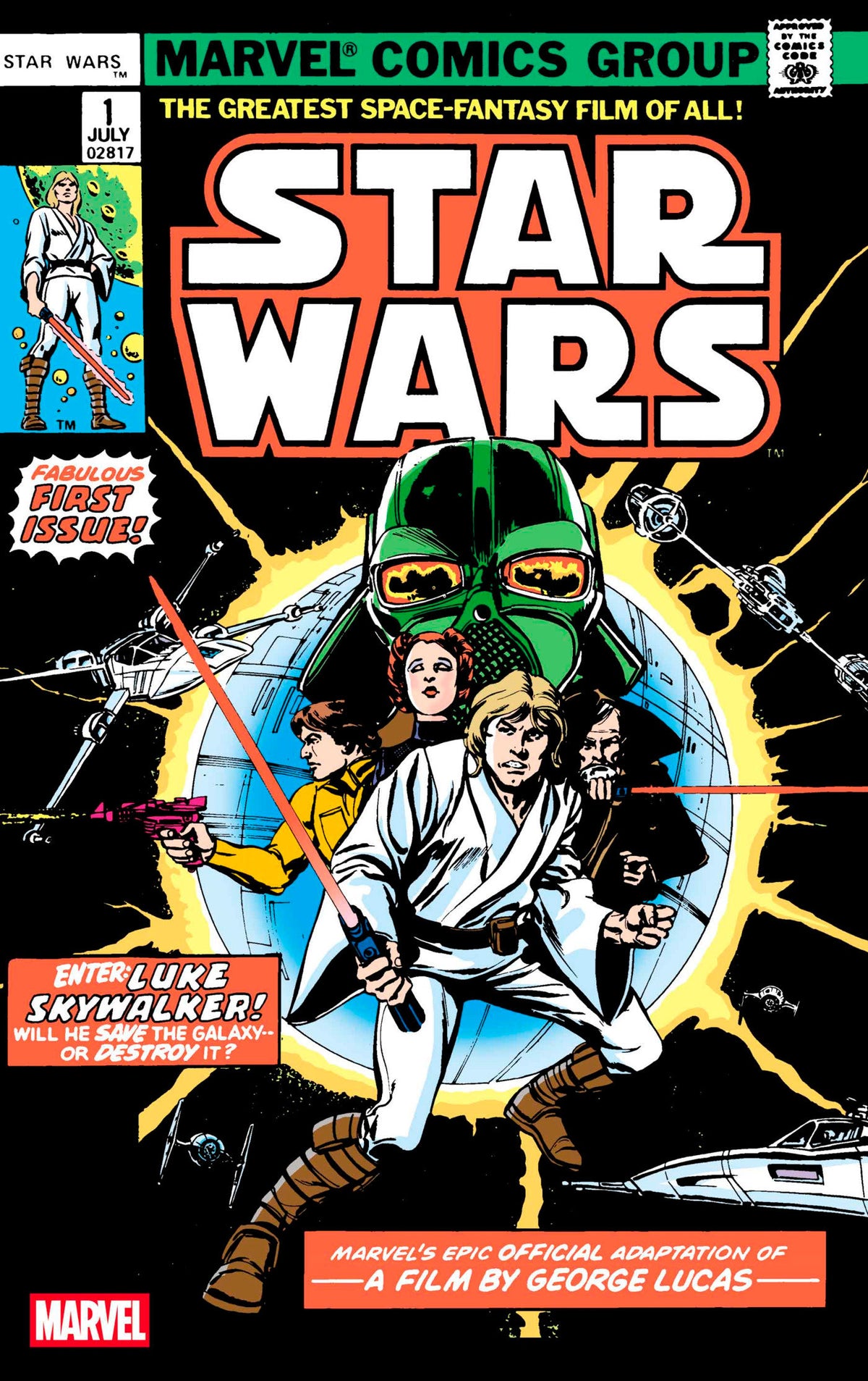 Stock Photo of Star Wars 1977 #1 Facsimile Edition [New Printing] Marvel Comics Comics sold by Stronghold Collectibles of Acadiana Lafayette, LA