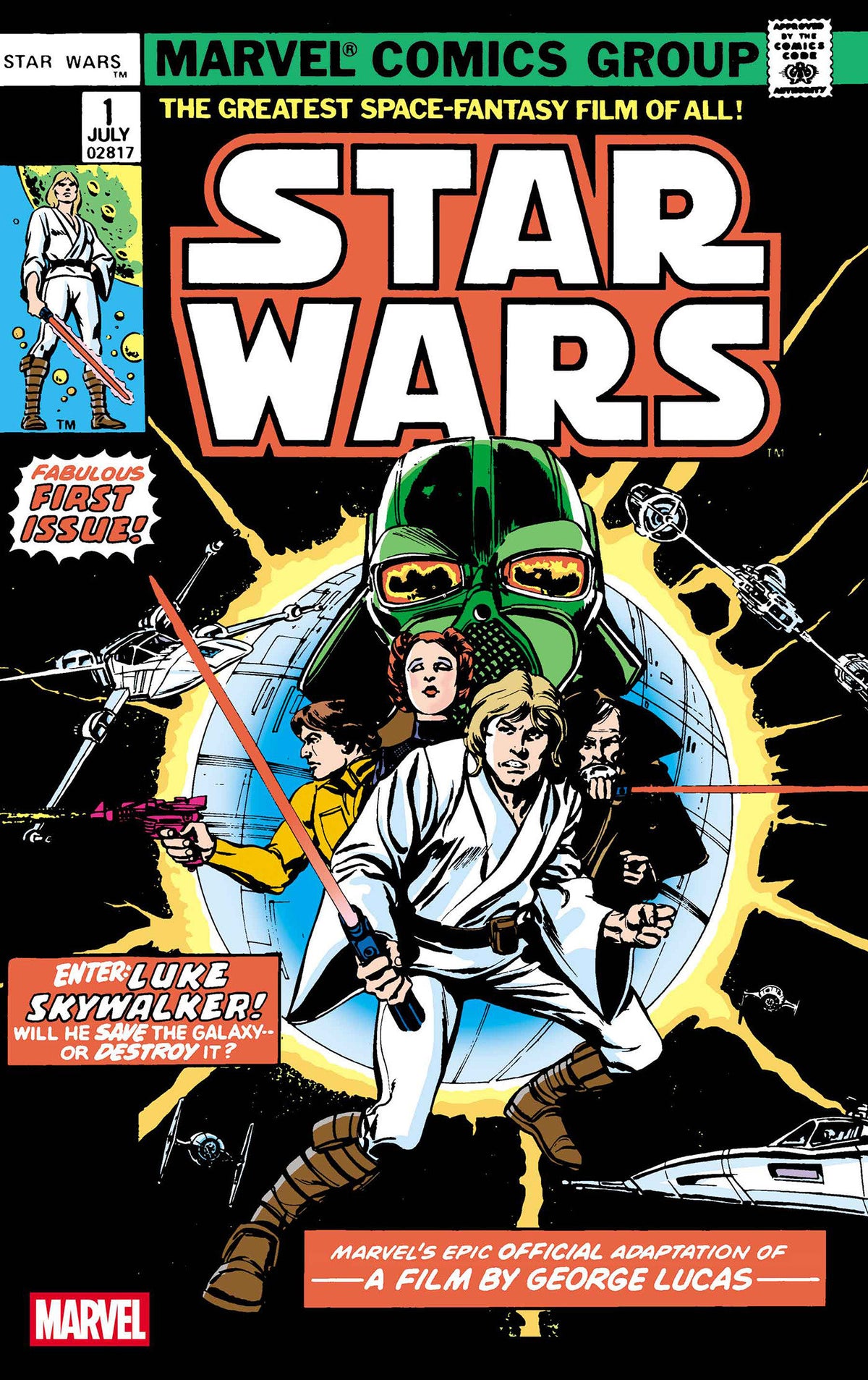 Stock Photo of Star Wars 1977 #1 Facsimile Edition Foil Variant [New Printing] Marvel Comics Comics sold by Stronghold Collectibles of Acadiana Lafayette, LA