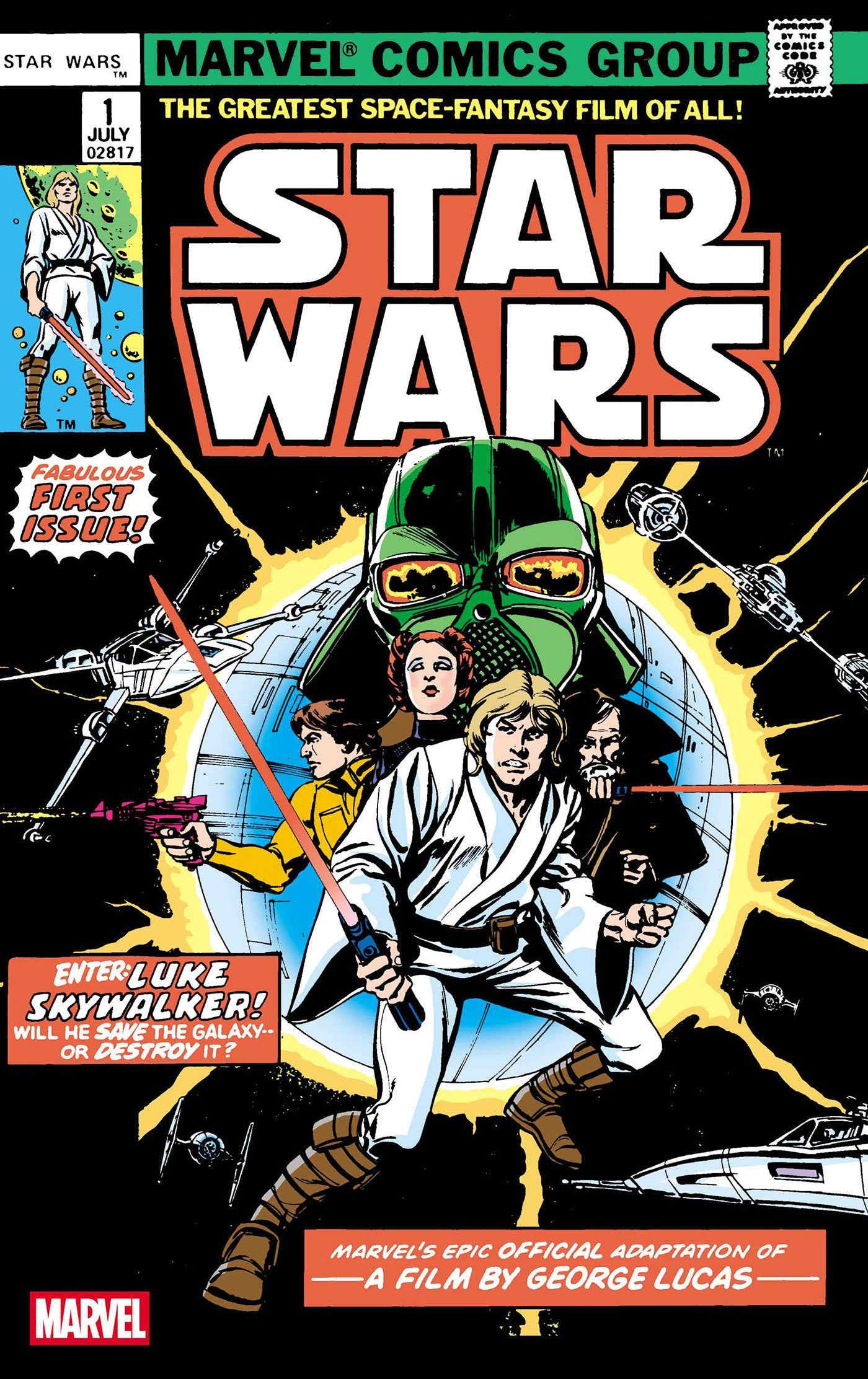 Stock Photo of Star Wars 1977 #1 Facsimile Edition Foil Variant [New Printing] Marvel Comics Comics sold by Stronghold Collectibles of Acadiana Lafayette, LA