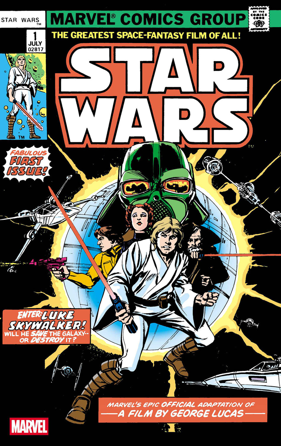 Stock Photo of Star Wars 1977 #1 Facsimile Edition Foil Variant [New Printing] Marvel Comics Comics sold by Stronghold Collectibles of Acadiana Lafayette, LA
