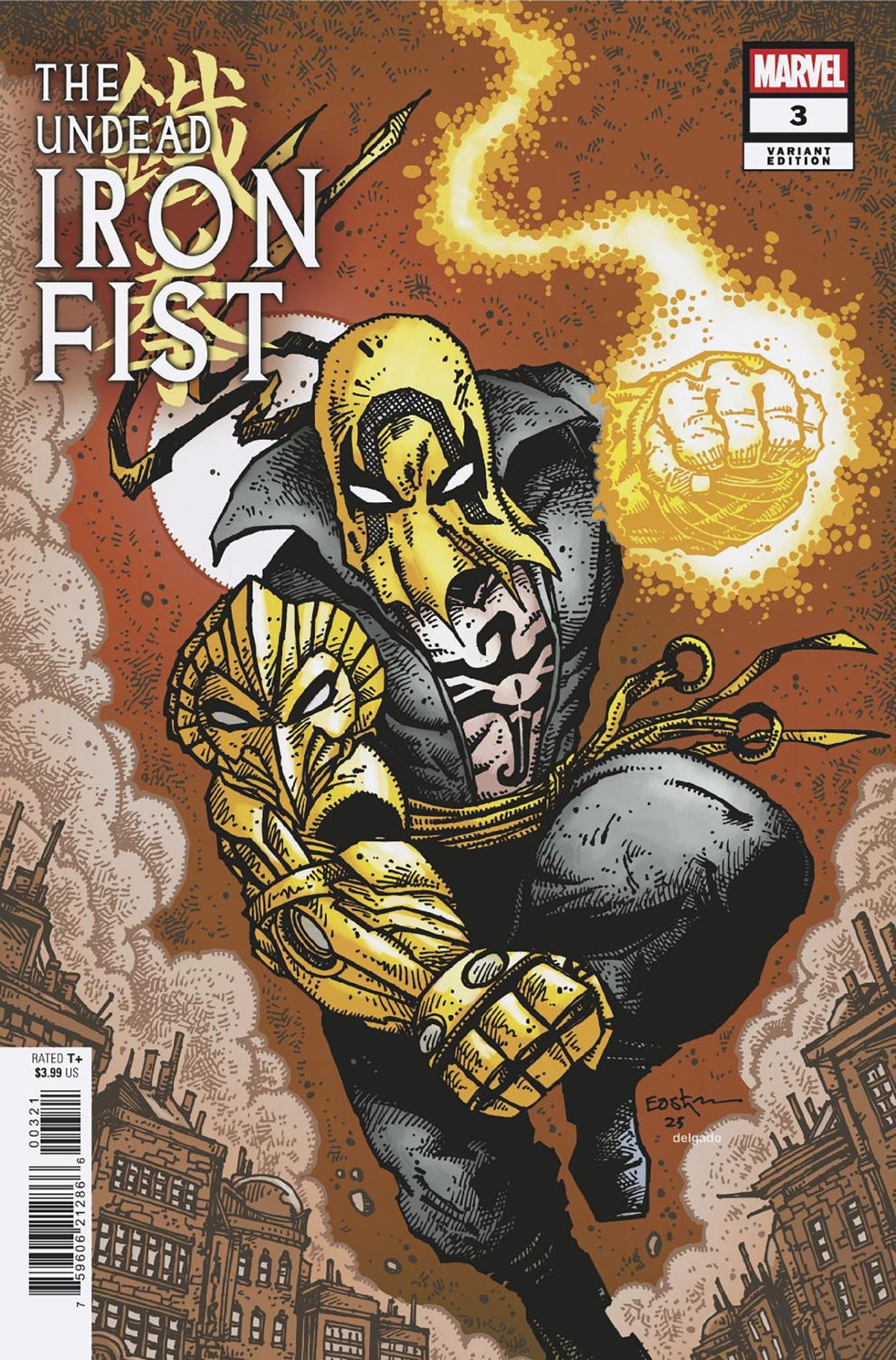 Stock Photo of  The Undead Iron Fist #3 Kevin Eastman Variant Marvel Comics Comics sold by Stronghold Collectibles of Acadiana Lafayette, LA