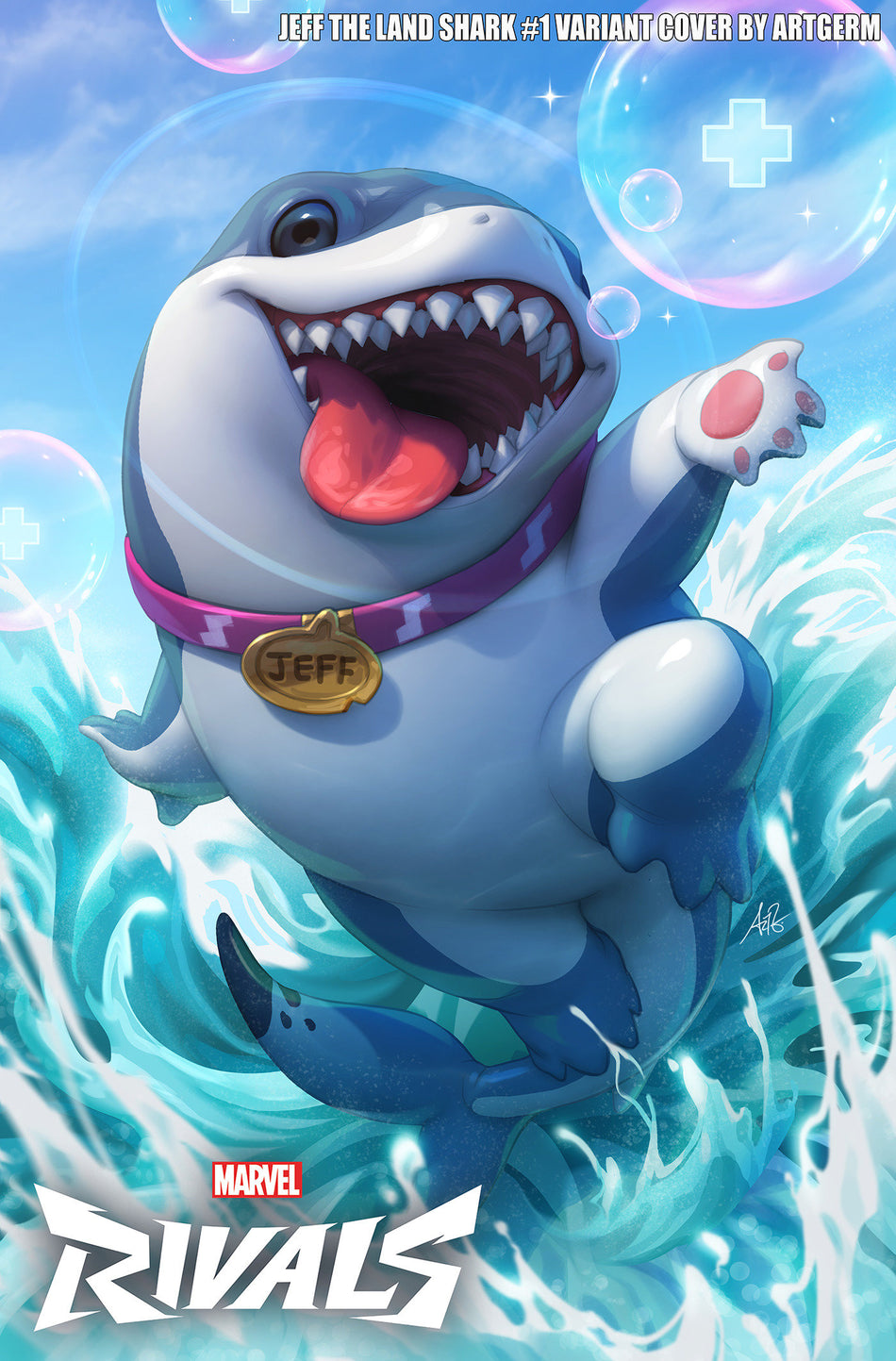 Stock Photo of Jeff the Land Shark #1 Artgerm Marvel Rivals Variant Marvel Comics Comics sold by Stronghold Collectibles of Acadiana Lafayette, LA