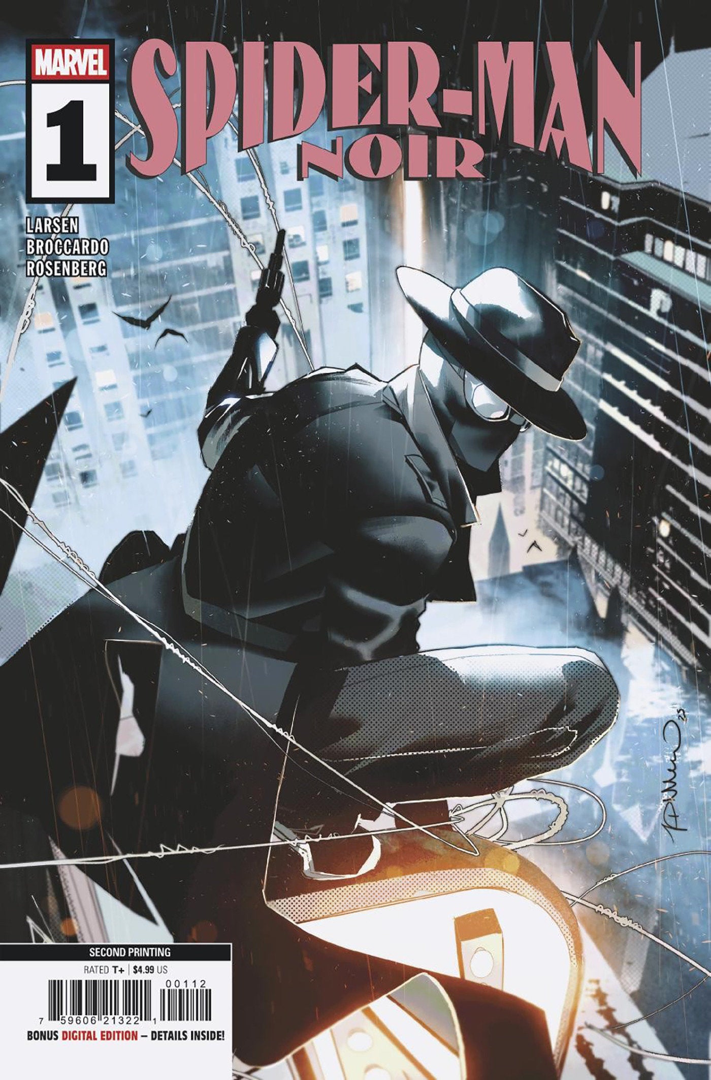 Stock Photo of  Spider-Man Noir #1 Simone Di Meo 2 Nd Printing Variant Marvel Comics Comics sold by Stronghold Collectibles of Acadiana Lafayette, LA