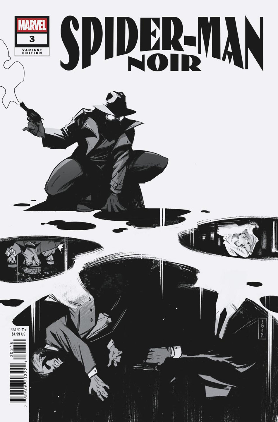 Stock Photo of  Spider-Man Noir #3 Nogi San 1:25 Variant Marvel Comics Comics sold by Stronghold Collectibles of Acadiana Lafayette, LA