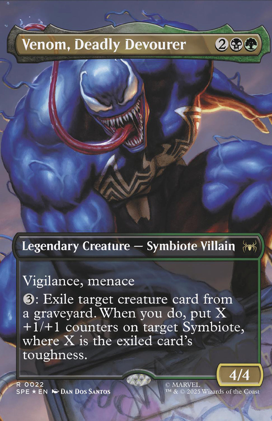 Stock Photo of  Venom #258 Dan Dos Santos Magic: The Gathering Variant Marvel Comics Comics sold by Stronghold Collectibles of Acadiana Lafayette, LA