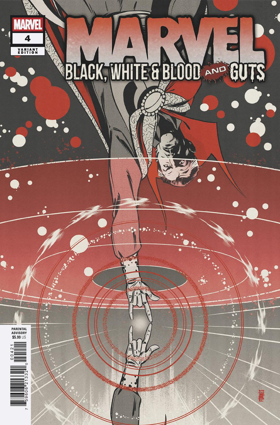 Stock Photo of  Marvel: Black, White & Blood And Guts #4 Jorge Fornes Variant Marvel Comics Comics sold by Stronghold Collectibles of Acadiana Lafayette, LA