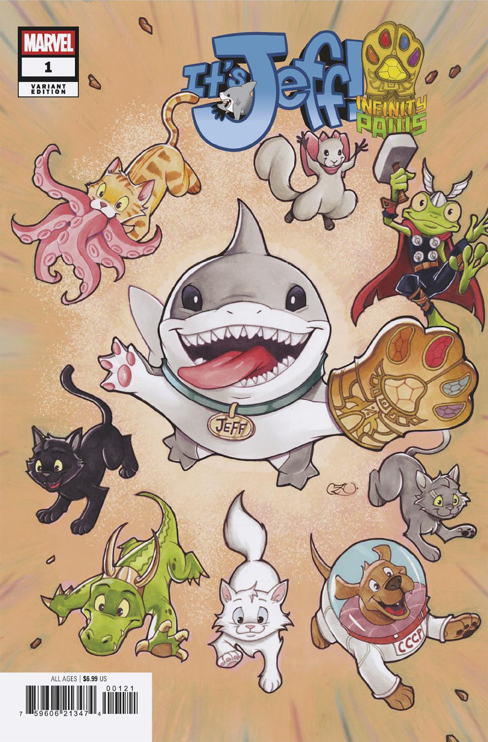 Stock Photo of It's Jeff: Infinity Paws #1 Chrissie Zullo Variant Marvel Comics Comics sold by Stronghold Collectibles of Acadiana Lafayette, LA