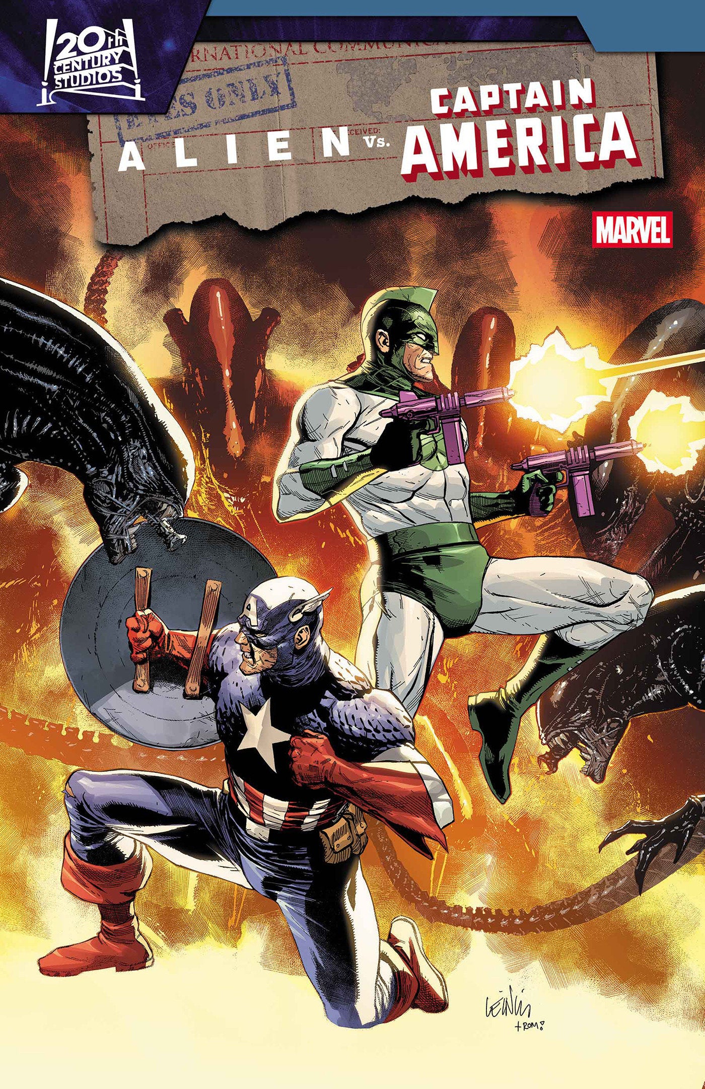 Stock Photo of  Alien vs. Captain America #3 Marvel Comics Comics sold by Stronghold Collectibles of Acadiana Lafayette, LA