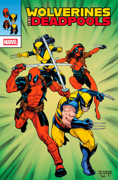 Stock Photo of Wolverines & Deadpools #1 Andrea Di Vito Retrovision Variant Marvel Comics Comics sold by Stronghold Collectibles of Acadiana Lafayette, LA