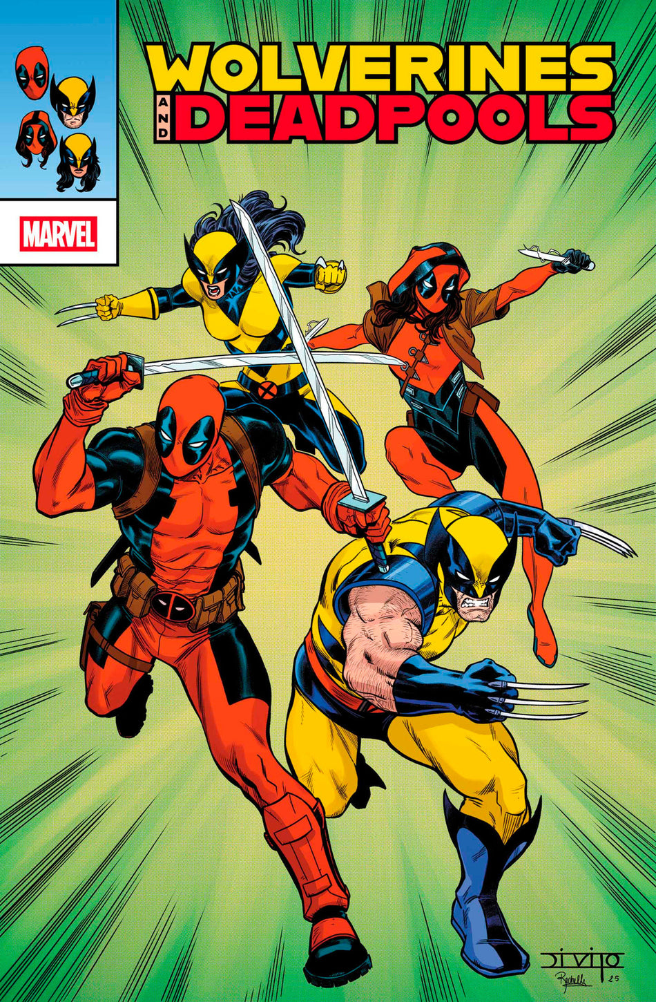 Stock Photo of Wolverines & Deadpools #1 Andrea Di Vito Retrovision Variant Marvel Comics Comics sold by Stronghold Collectibles of Acadiana Lafayette, LA