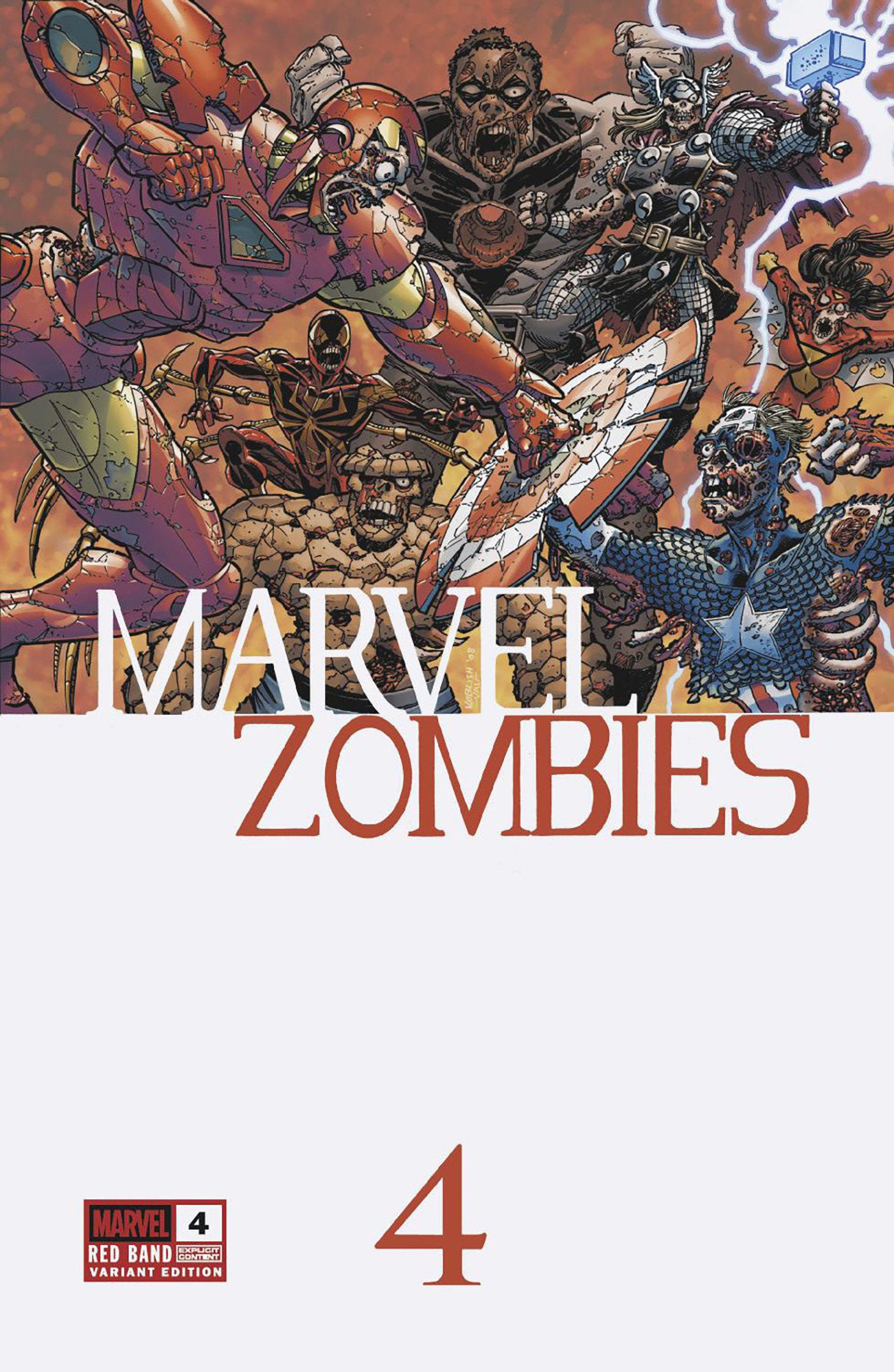 Stock Photo of  Marvel Zombies: Red Band #4 Scott Koblish Retro Zombie Variant [Polybagged] Marvel Comics Comics sold by Stronghold Collectibles of Acadiana Lafayette, LA