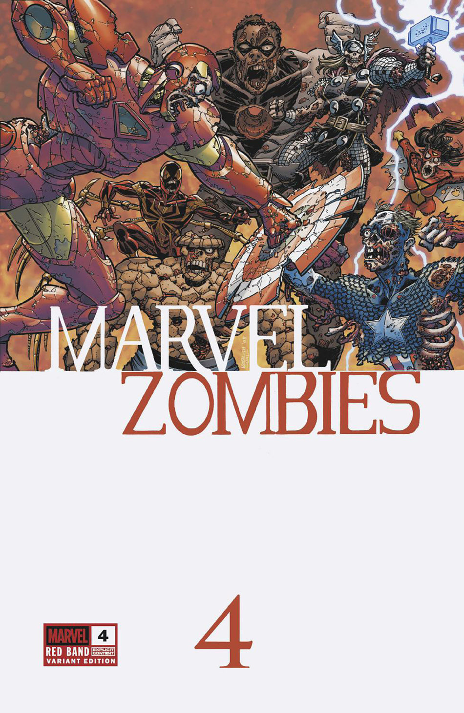 Stock Photo of  Marvel Zombies: Red Band #4 Scott Koblish Retro Zombie Variant [Polybagged] Marvel Comics Comics sold by Stronghold Collectibles of Acadiana Lafayette, LA