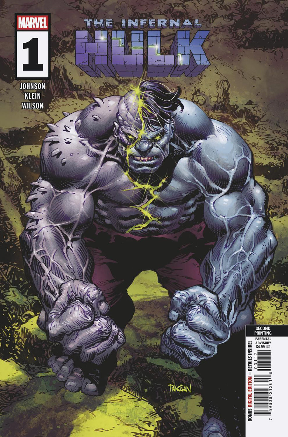 Infernal Hulk #1 Dan Panosian 2nd Printing Variant PRESALE Orders due 12/8