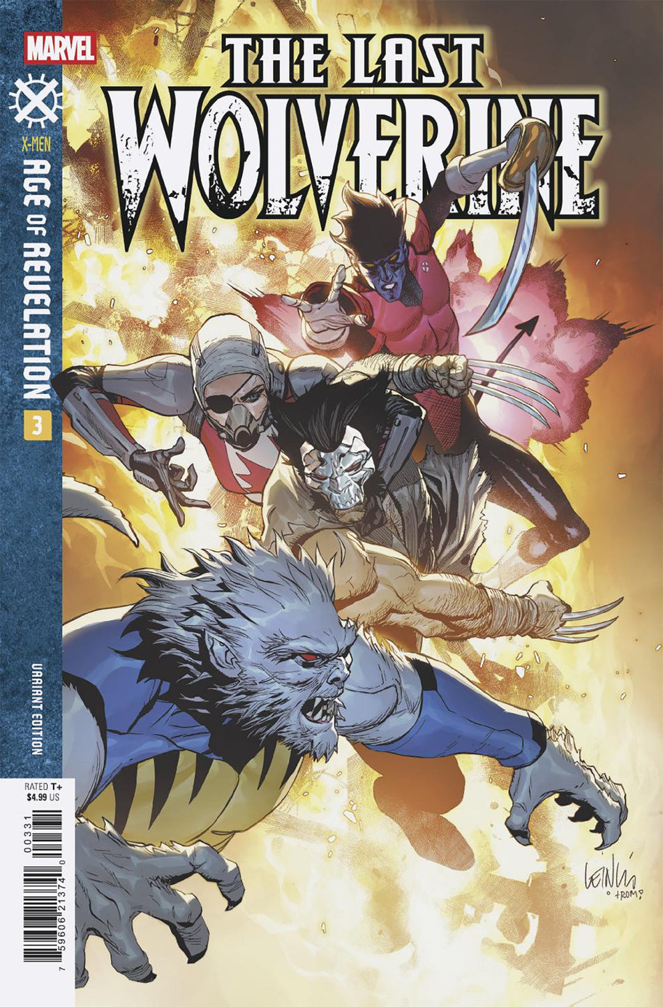 Stock Photo of  The Last Wolverine #3 Leinil Yu Variant [AOR] Marvel Comics Comics sold by Stronghold Collectibles of Acadiana Lafayette, LA