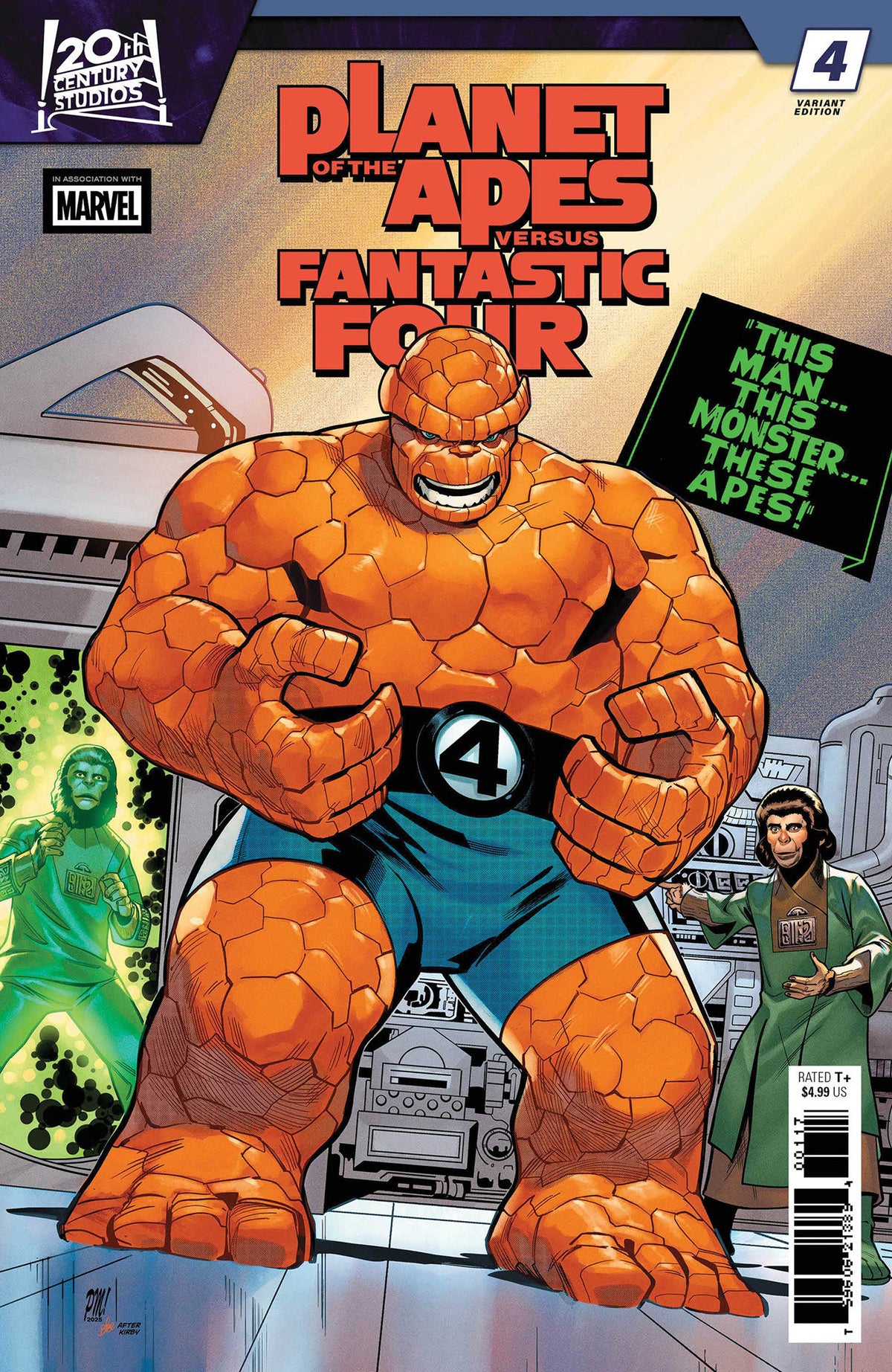 Stock Photo of  Planet Of The Apes vs. Fantastic Four #4 Paco Medina Homage Variant Marvel Comics Comics sold by Stronghold Collectibles of Acadiana Lafayette, LA