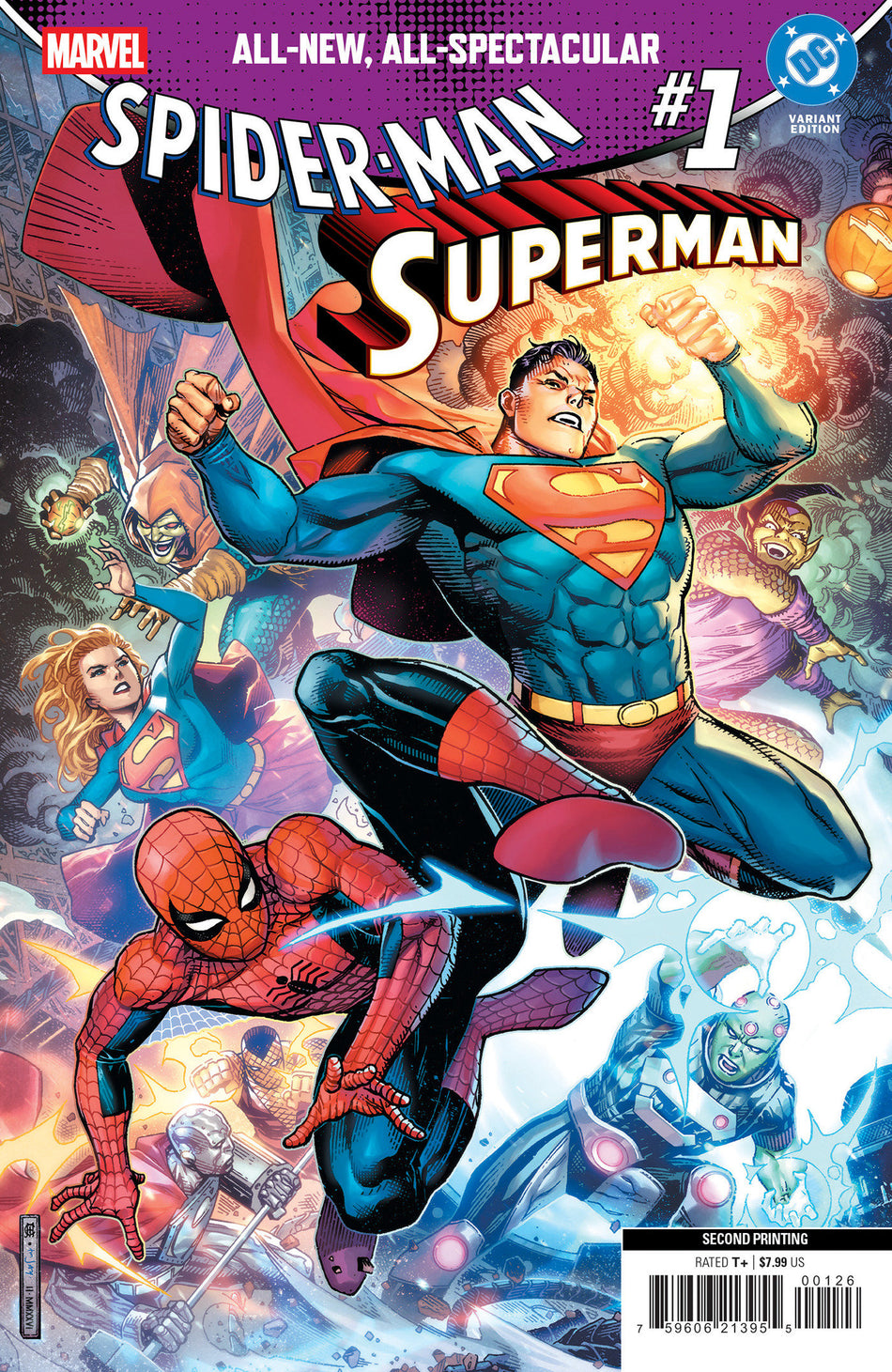 Stock Photo of  Marvel/DC: Spider-Man/Superman #1 Jim Cheung 2nd Printing Variant Marvel Comics Comics sold by Stronghold Collectibles of Acadiana Lafayette, LA