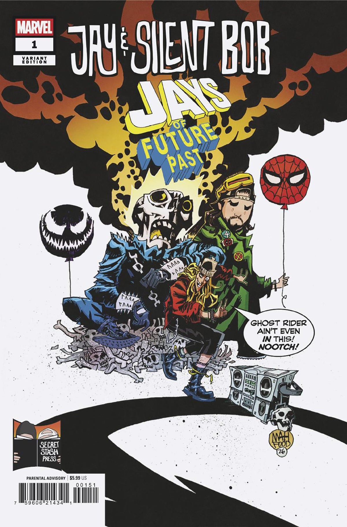 Stock Photo of  Jay & Silent Bob: Jays Of Future Past #1 Jim Mahfood Variant Marvel Comics Comics sold by Stronghold Collectibles of Acadiana Lafayette, LA