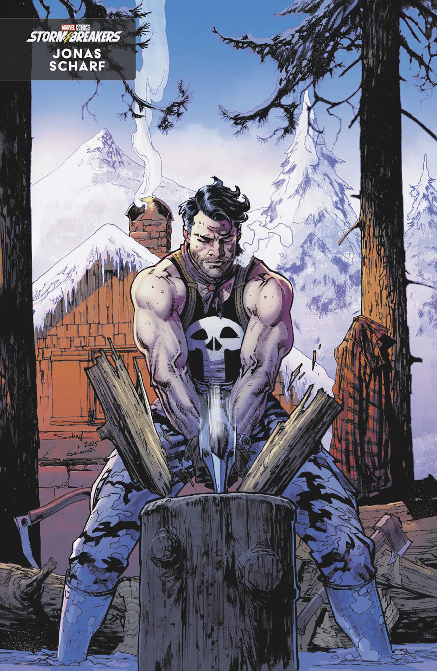 Stock Photo of  Daredevil/Punisher: The Devil's Trigger #2 Jonas Scharf Winter Break Variant Marvel Comics Comics sold by Stronghold Collectibles of Acadiana Lafayette, LA