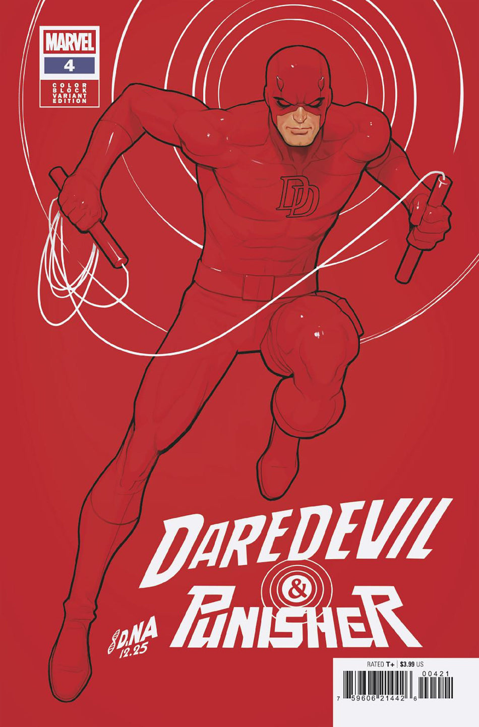 Stock Photo of  Daredevil/Punisher: The Devil's Trigger #4 David Nakayama Color Block Red Variant Marvel Comics Comics sold by Stronghold Collectibles of Acadiana Lafayette, LA