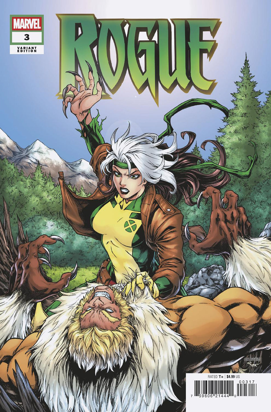 Stock Photo of  Rogue #3 Creees Lee 1:25 Variant Marvel Comics Comics sold by Stronghold Collectibles of Acadiana Lafayette, LA
