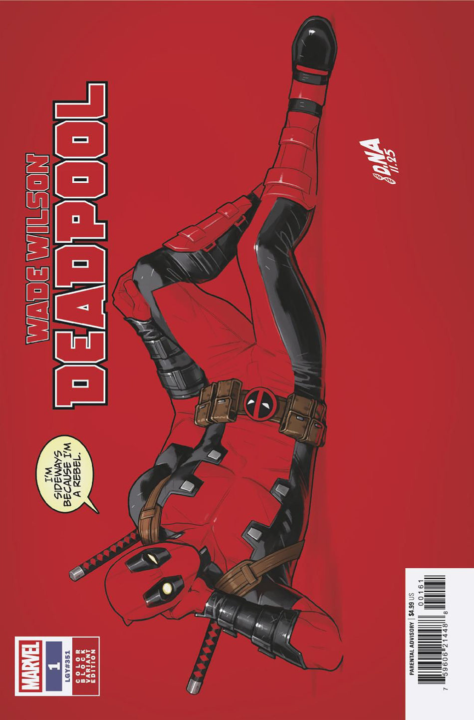 Stock Photo of  Wade Wilson: Deadpool #1 David Nakayama Color Block Red Variant Marvel Comics Comics sold by Stronghold Collectibles of Acadiana Lafayette, LA