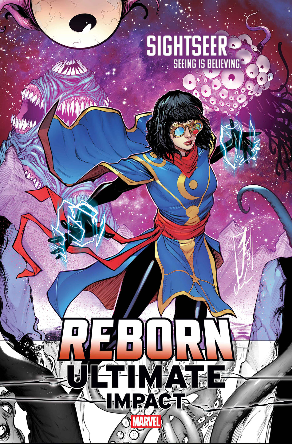 Stock Photo of  Ultimate Impact: Reborn #1 Stefano Caselli Sightseer First Appearance Variant D Marvel Comics Comics sold by Stronghold Collectibles of Acadiana Lafayette, LA