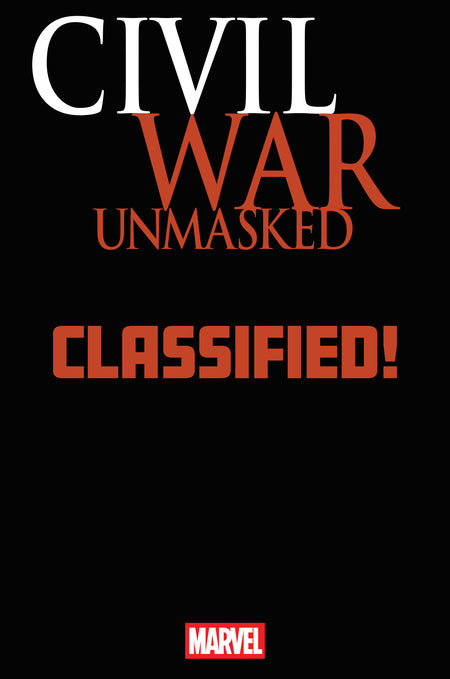 Stock Photo of  Civil War: Unmasked #2 Classified Artist Magic: The Gathering Variant Marvel Comics Comics sold by Stronghold Collectibles of Acadiana Lafayette, LA