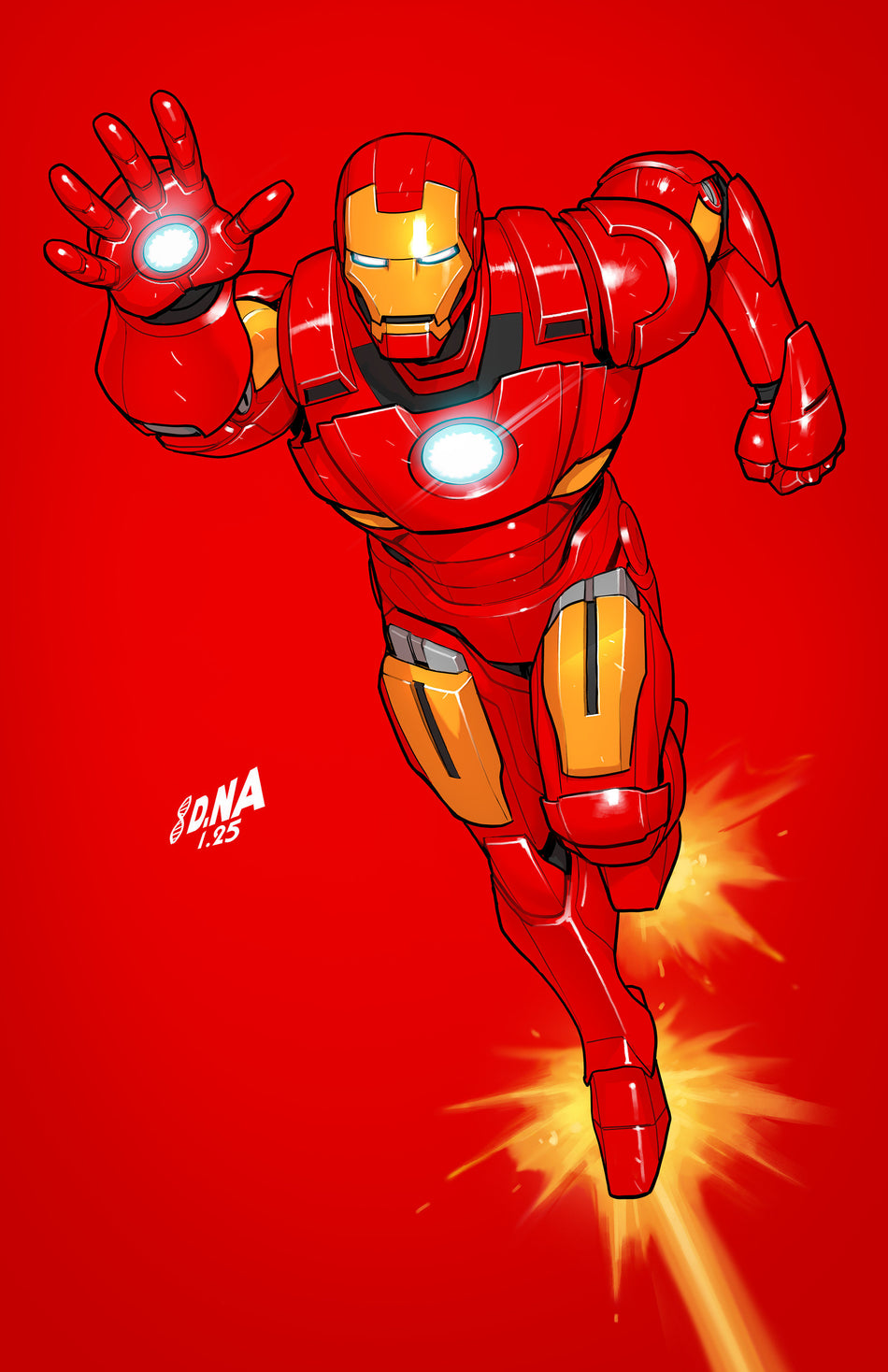 Stock Photo of  Iron Man #2 David Nakayama 1:50 Color Block Red Full Art Variant Marvel Comics Comics sold by Stronghold Collectibles of Acadiana Lafayette, LA