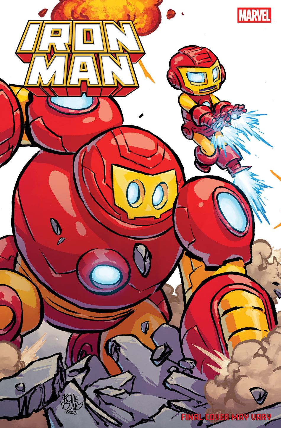Stock Photo of  Iron Man #3 Skottie Young 4 Part Connecting Variant Marvel Comics Comics sold by Stronghold Collectibles of Acadiana Lafayette, LA