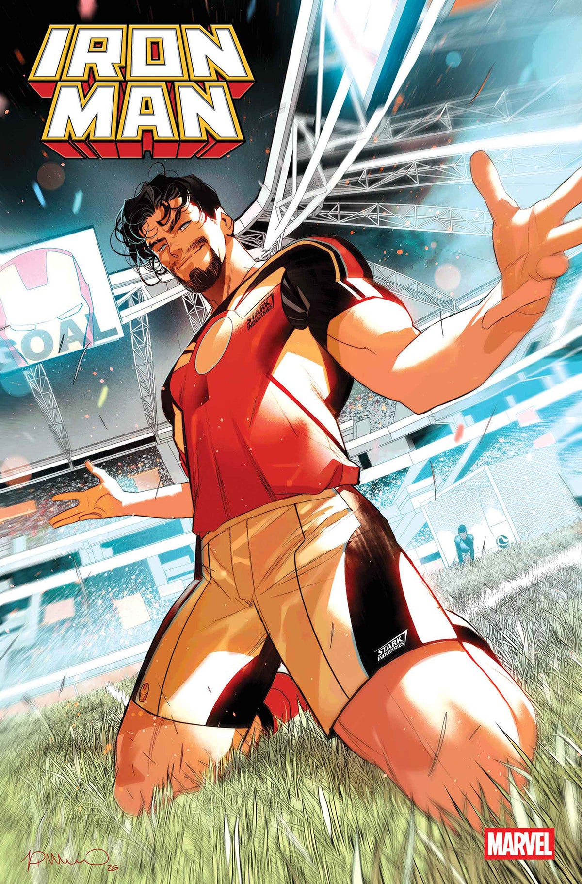 Stock Photo of  Iron Man #6 Simone Di Meo Marvel Soccer Variant Marvel Comics Comics sold by Stronghold Collectibles of Acadiana Lafayette, LA