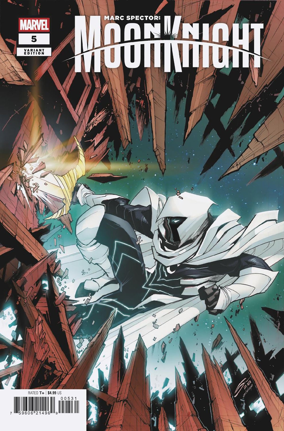 Stock Photo of  Marc Spector: Moon Knight #5 Gerardo Sandoval Variant Marvel Comics Comics sold by Stronghold Collectibles of Acadiana Lafayette, LA