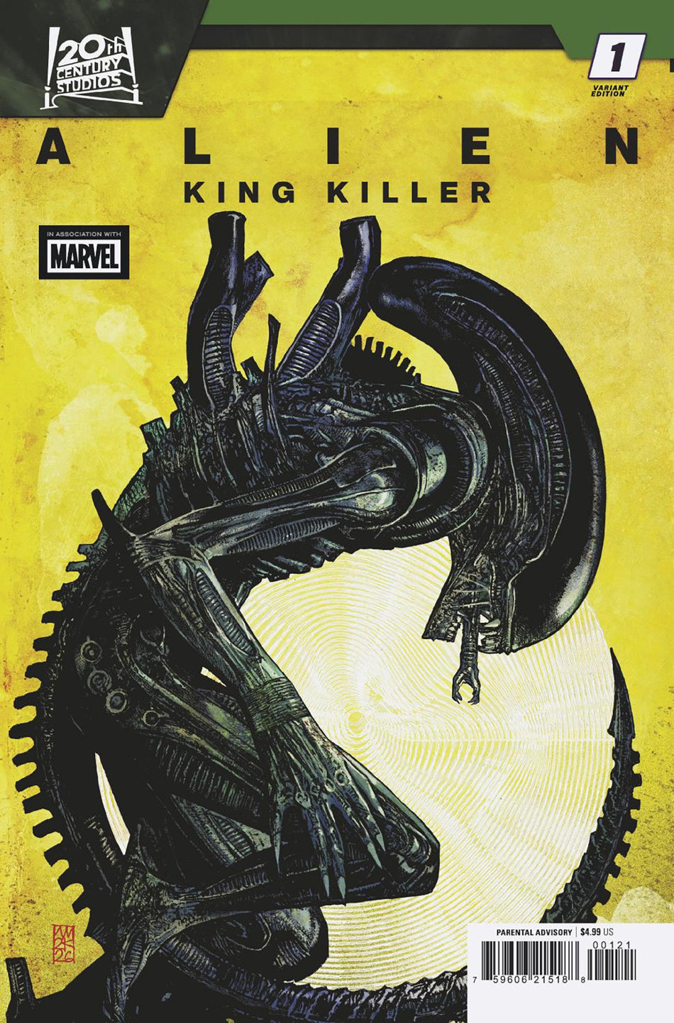 Stock Photo of  Alien: King Killer #1 Alex Maleev Variant Marvel Comics Comics sold by Stronghold Collectibles of Acadiana Lafayette, LA