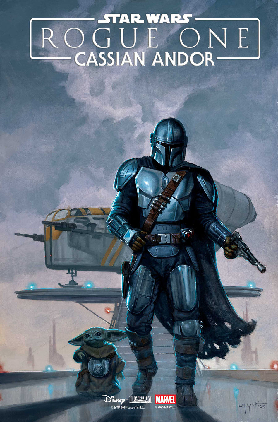 Stock Photo of  Star Wars: Rogue One   Cassian Andor #1 E.M. Gist Mandalorian & Grogu Variant Marvel Comics Comics sold by Stronghold Collectibles of Acadiana Lafayette, LA
