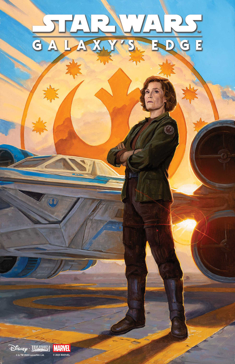 Stock Photo of  Star Wars: Galaxy's Edge   Echoes Of The Empire #2 E.M. Gist Mandalorian & Grogu Variant Marvel Comics Comics sold by Stronghold Collectibles of Acadiana Lafayette, LA