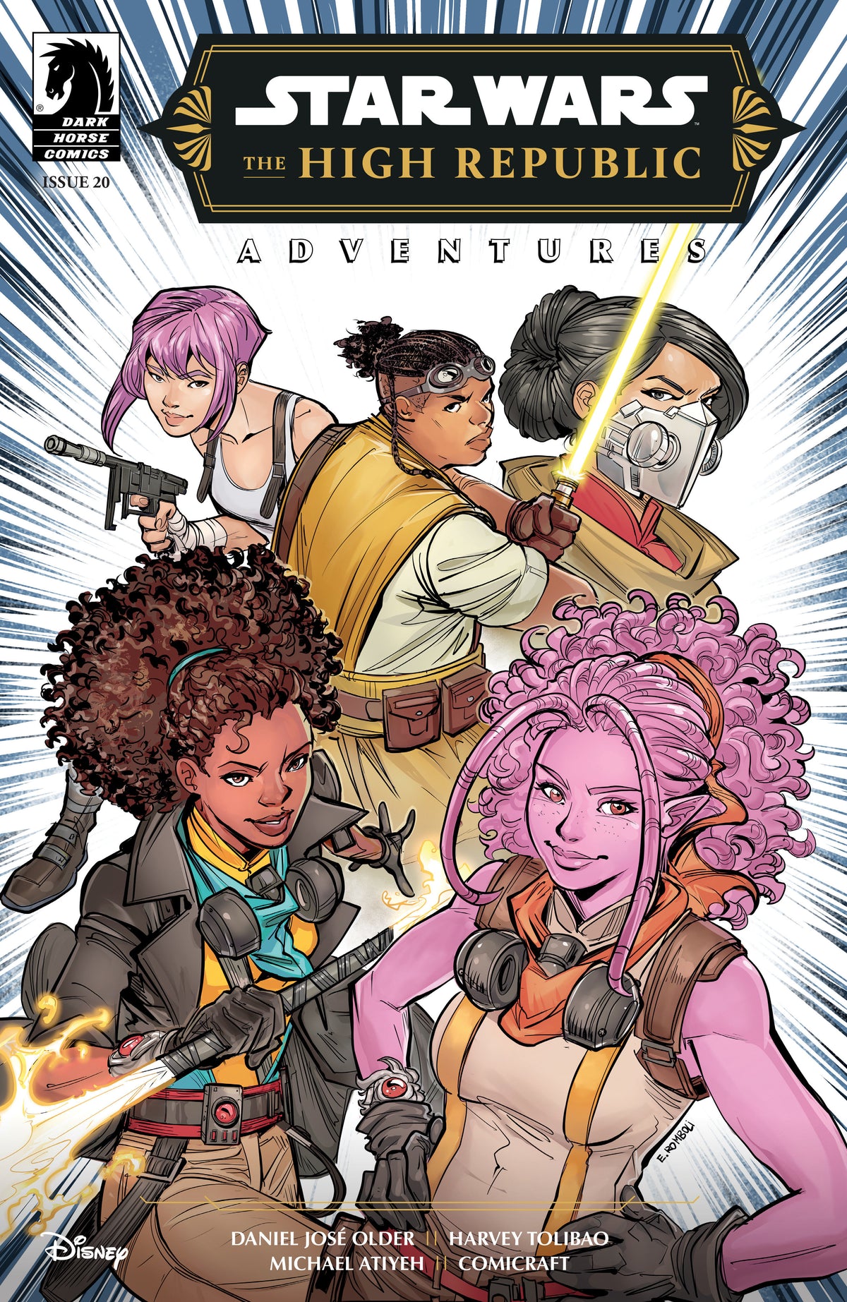 Stock Photo of Star Wars: The High Republic Adventures Phase III #20 CVR A Elisa Romboli Dark Horse Comics sold by Stronghold Collectibles of Acadiana Lafayette, LA