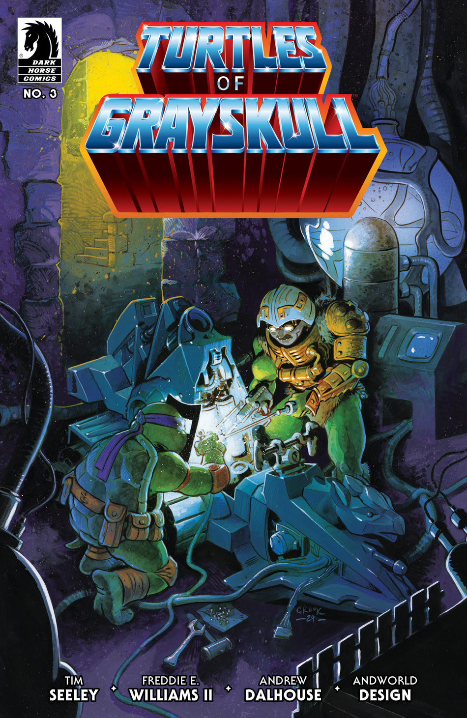 Stock Photo of Masters of the Universe/Teenage Mutant Ninja Turtles: Turtles of Grayskull #3 CVR B Tyler Crook Dark Horse Comics sold by Stronghold Collectibles of Acadiana Lafayette, LA