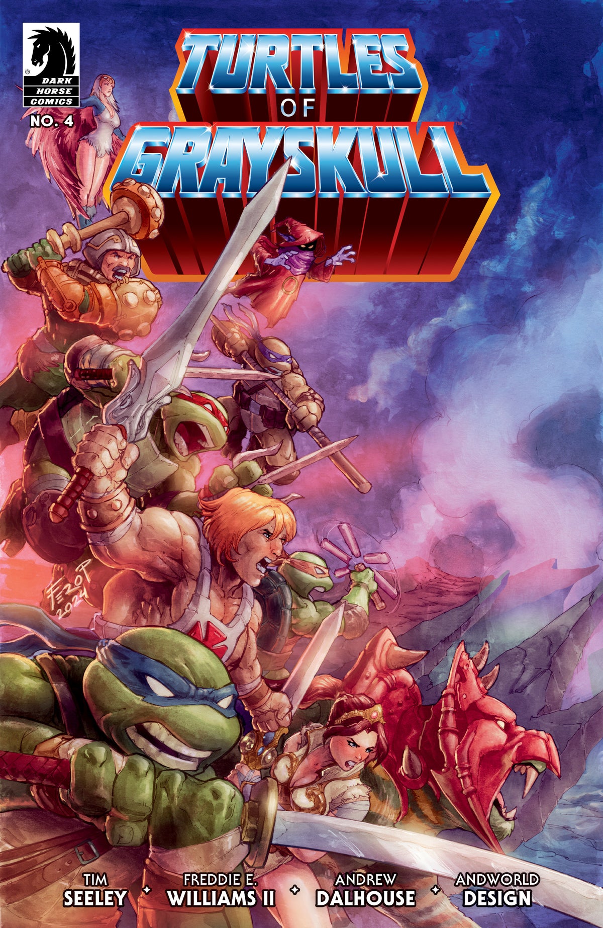 Stock Photo of Masters of Universe Teenage Mutant Ninja Turtles Turtles of Grayskull #4 CVR C Penic Dark Horse Comics sold by Stronghold Collectibles of Acadiana Lafayette, LA