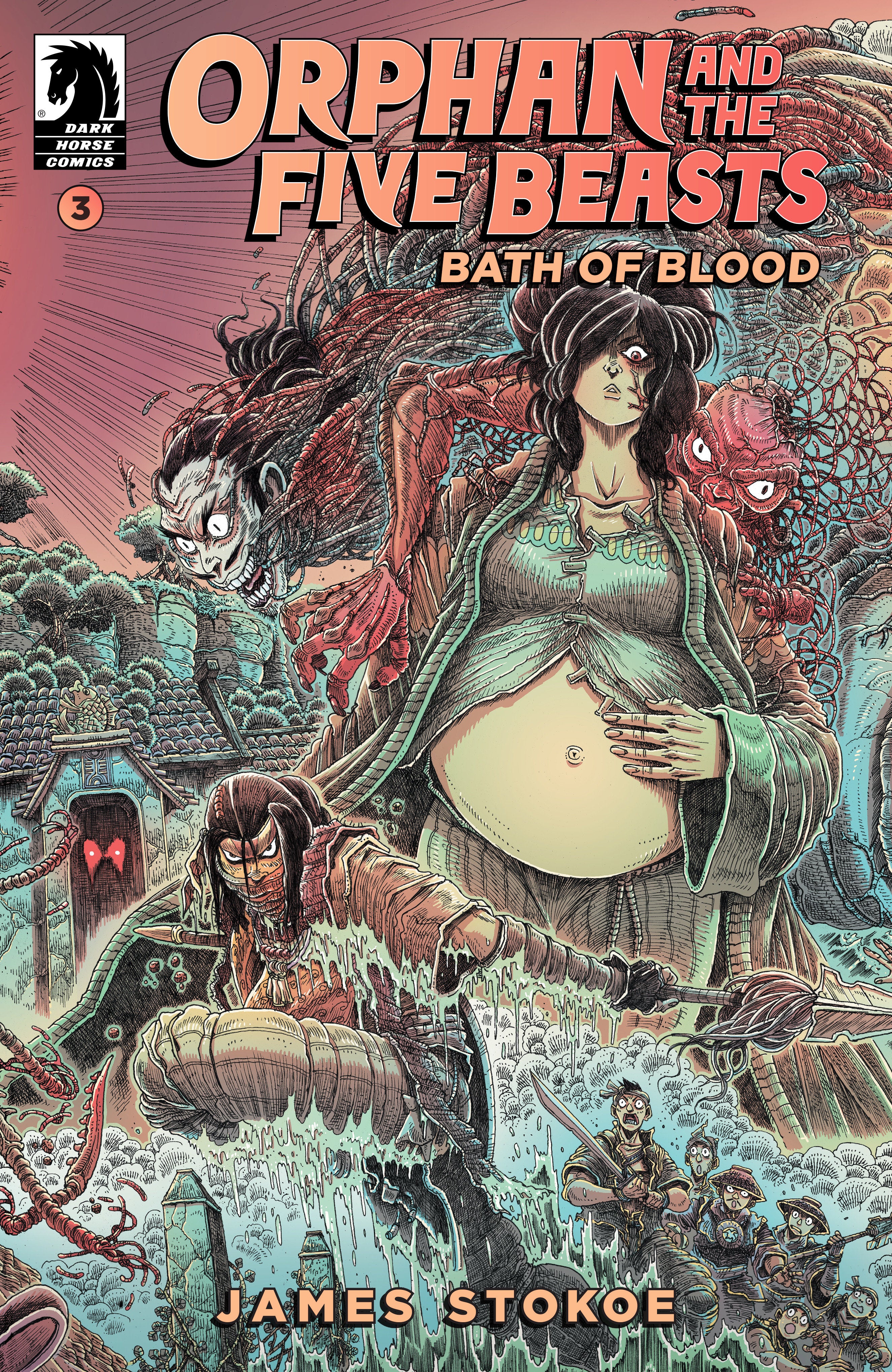Stock Photo of  Orphan And The Five Beasts: Bath Of Blood #3 (Cover A) (James Stokoe) Dark Horse Comics sold by Stronghold Collectibles of Acadiana Lafayette, LA