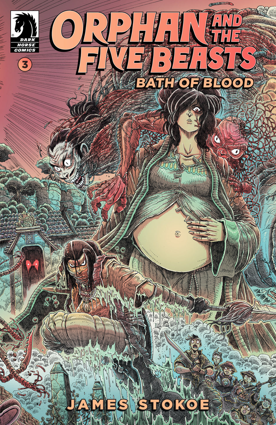 Stock Photo of  Orphan And The Five Beasts: Bath Of Blood #3 (Cover A) (James Stokoe) Dark Horse Comics sold by Stronghold Collectibles of Acadiana Lafayette, LA