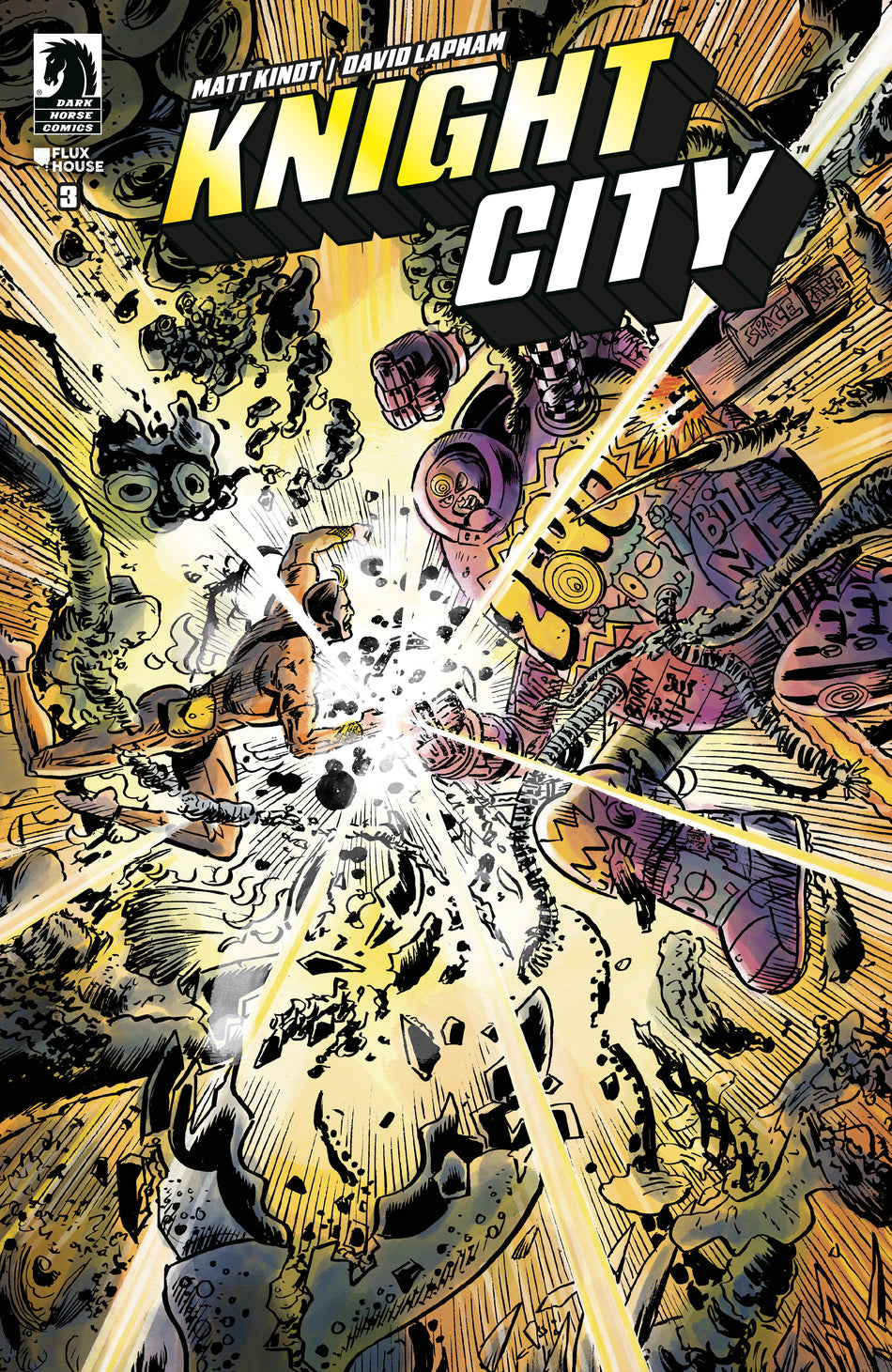 Stock Photo of  Knight City #3 (Cover A) (David Lapham) Dark Horse Comics sold by Stronghold Collectibles of Acadiana Lafayette, LA