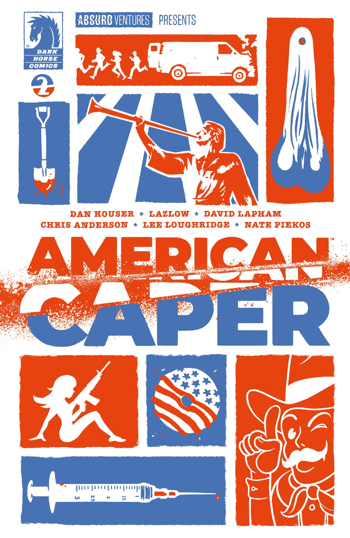 Stock Photo of  American Caper #2 (Cover A) (Tyler Boss) Dark Horse Comics sold by Stronghold Collectibles of Acadiana Lafayette, LA