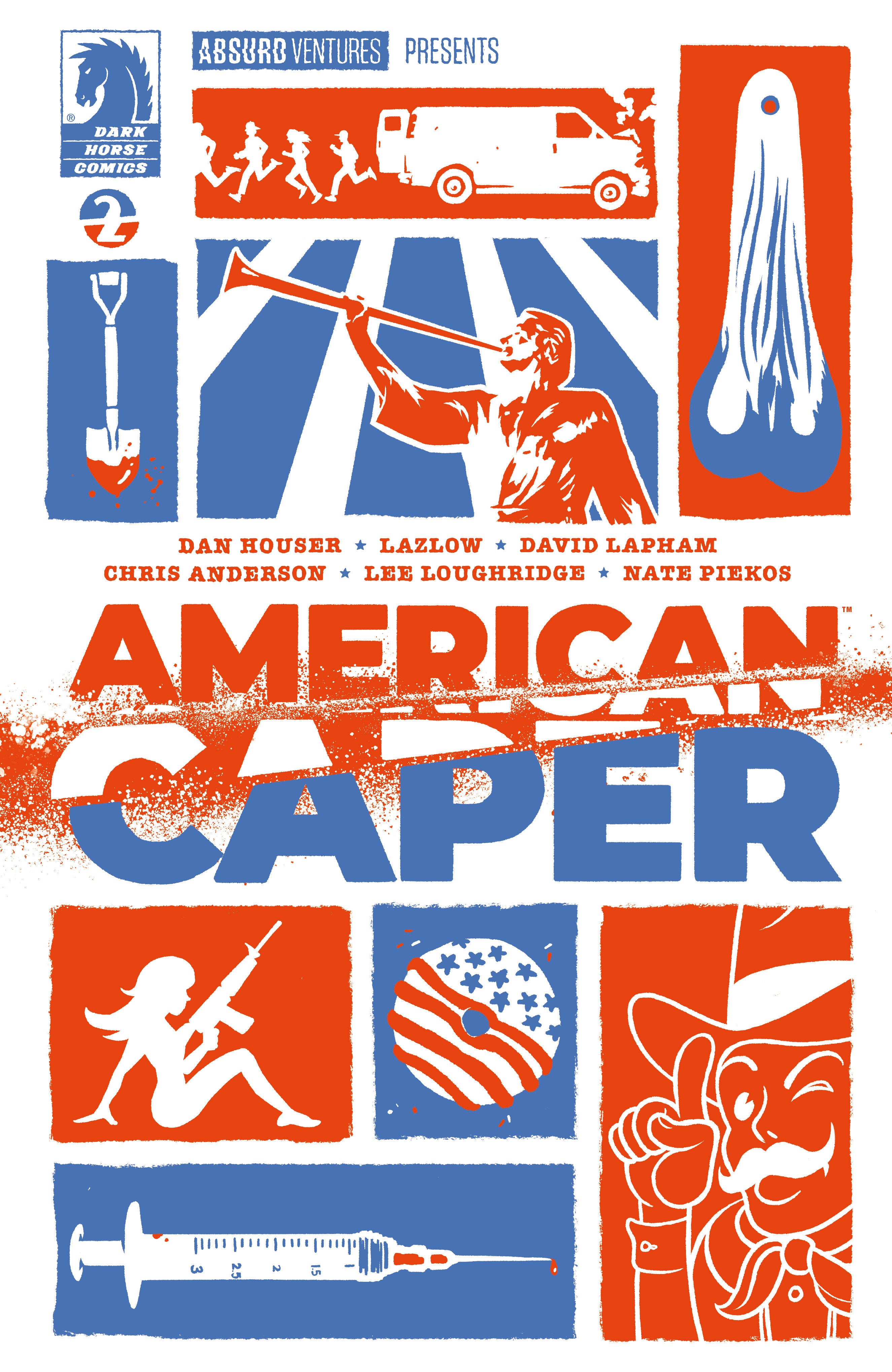 Stock Photo of  American Caper #2 (Cover A) (Tyler Boss) Dark Horse Comics sold by Stronghold Collectibles of Acadiana Lafayette, LA