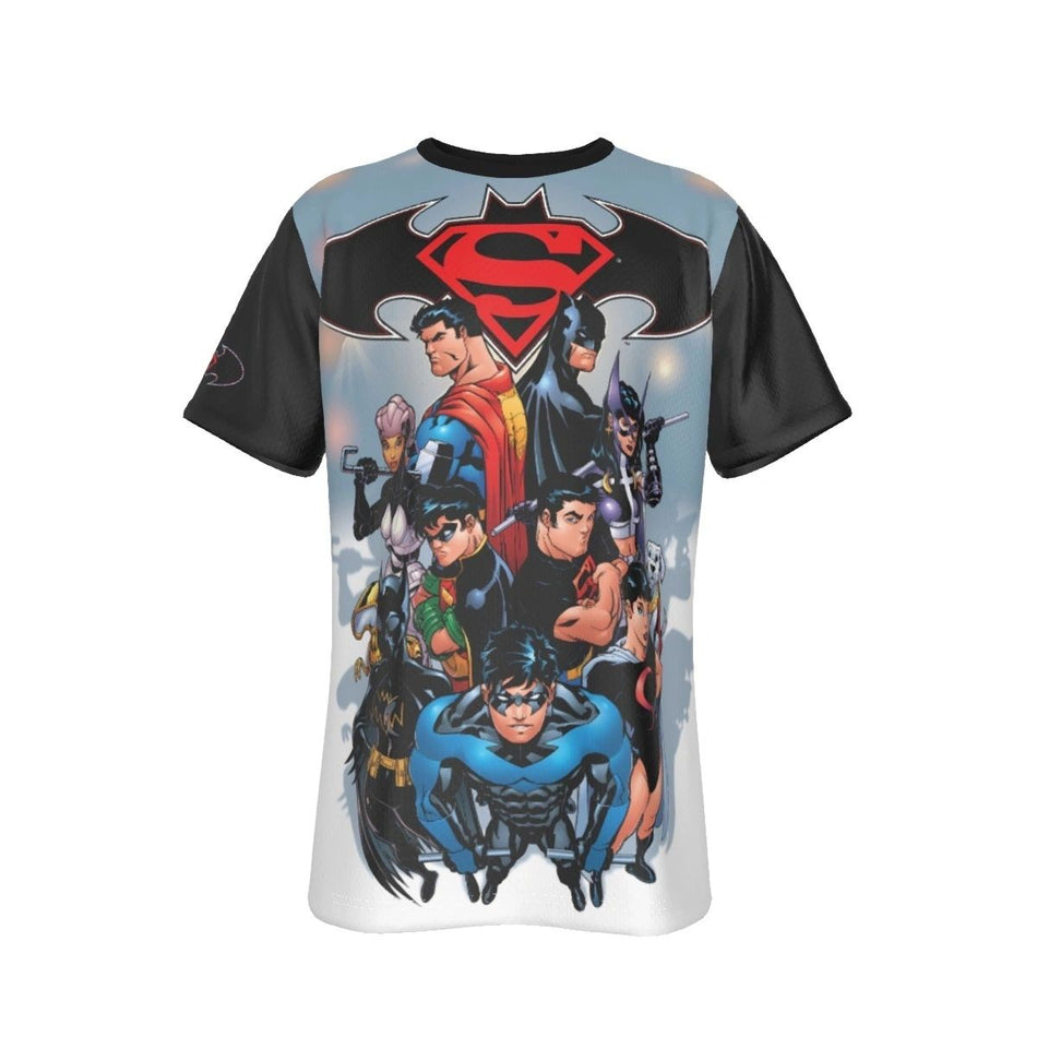 BATMAN SUPERMAN FAMILY COVER ALL OVER SHIRT AND TANK TOP