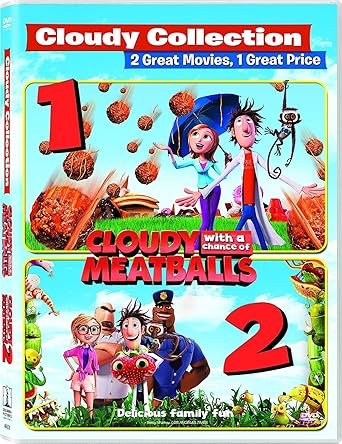 Cloudy With a Chance of Meatballs / Cloudy With a Chance of Meatballs 2 - 2-Pack (Double Feature) DVD New Sealed