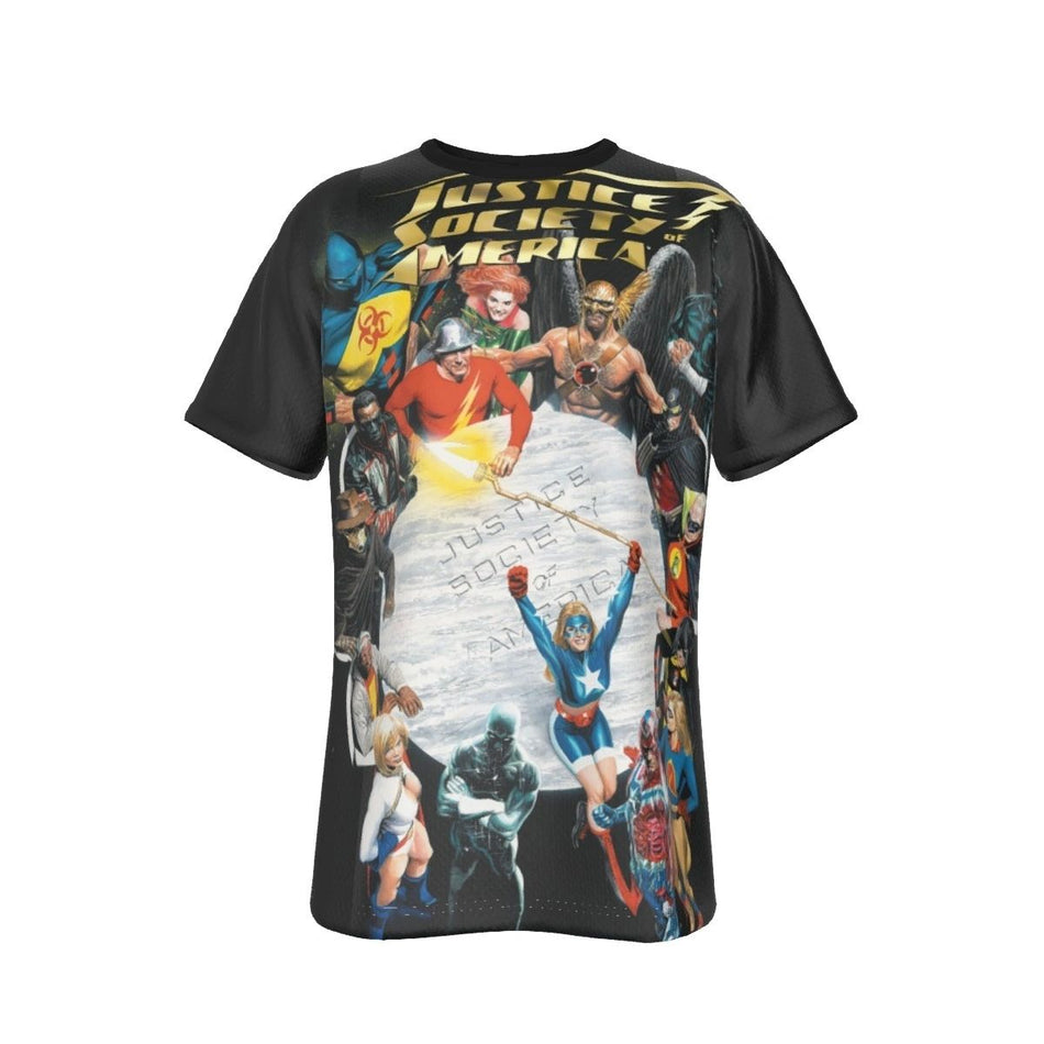 JUSTICE SOCIETY OF AMERICA 1 COVER ALL OVER PRINT SHIRT AND TANK TOP