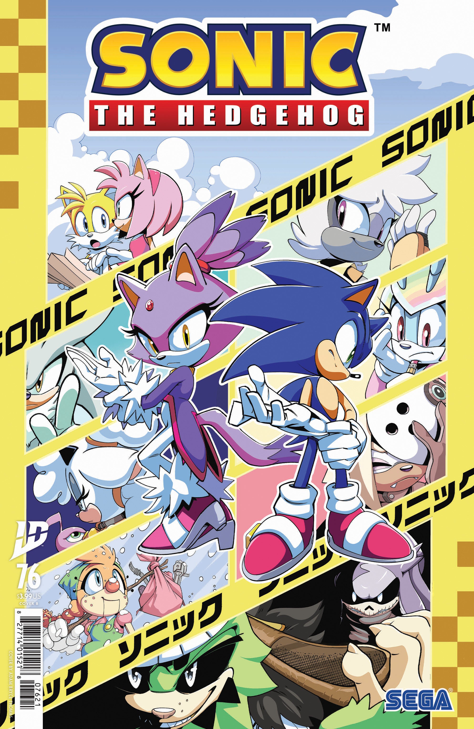 Stock Photo of Sonic the Hedgehog #76 Variant B Thomas IDW Publishing Comics sold by Stronghold Collectibles of Acadiana Lafayette, LA