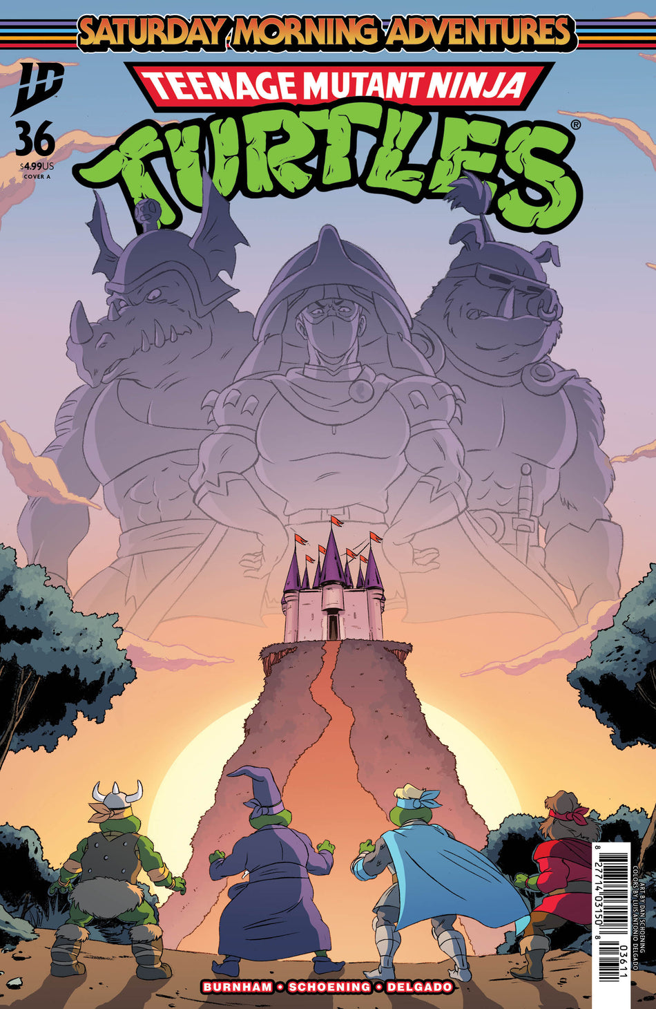 Stock Photo of  Teenage Mutant Ninja Turtles: Saturday Morning Adventures #36 Cover A (Schoening) IDW Publishing Comics sold by Stronghold Collectibles of Acadiana Lafayette, LA