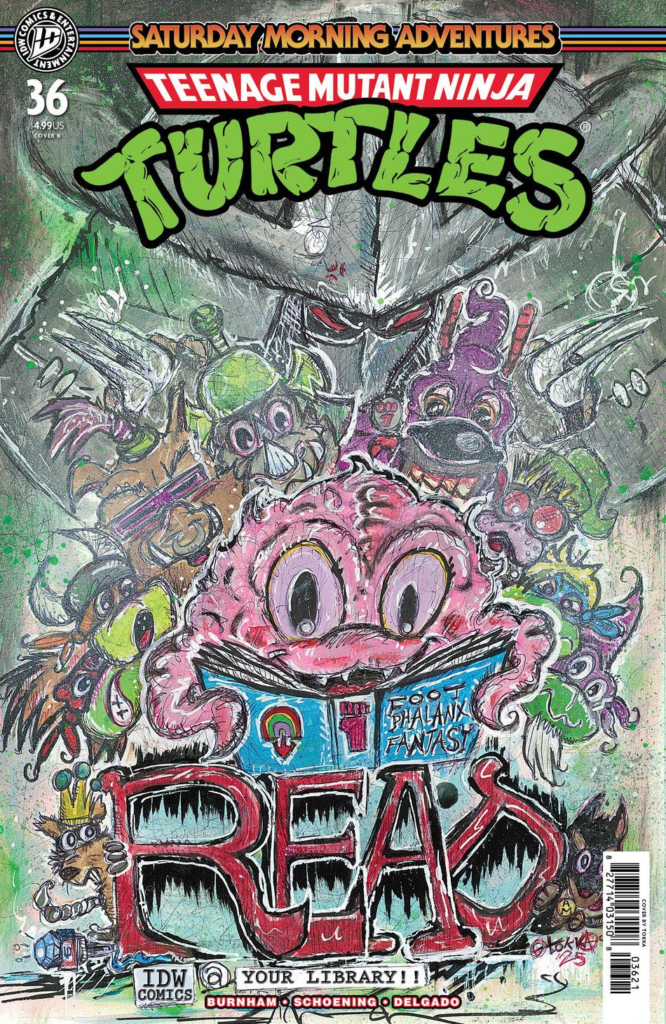 Stock Photo of  Teenage Mutant Ninja Turtles: Saturday Morning Adventures #36 Variant B (T Ok Ka) IDW Publishing Comics sold by Stronghold Collectibles of Acadiana Lafayette, LA