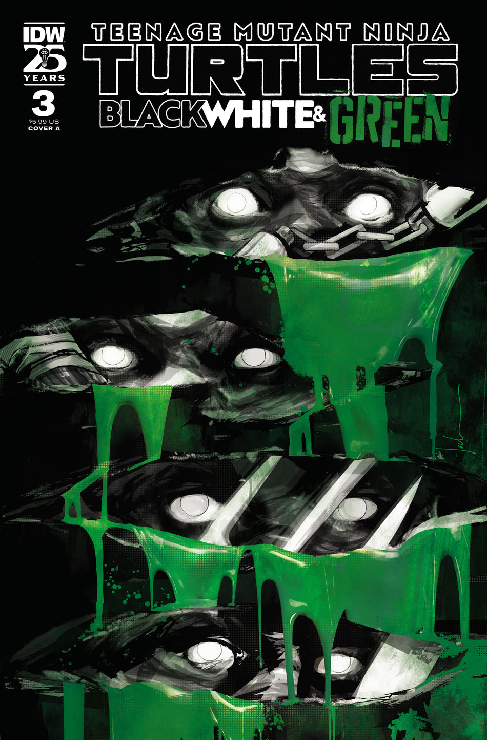 Stock photo of Teenage Mutant Ninja Turtles: Black, White, And Green #3 CVR A Jock IDW Publishing Comics sold by Stronghold Collectibles of Acadiana, Lafayette, Louisiana